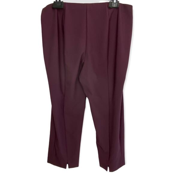 Vince Plus Size Front Seam Crop Pants Leggings in Black Plum, 3X-Large - Picture 9 of 13